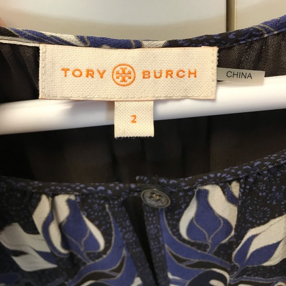 Tory Burch silk peasant top - Picture 3 of 4